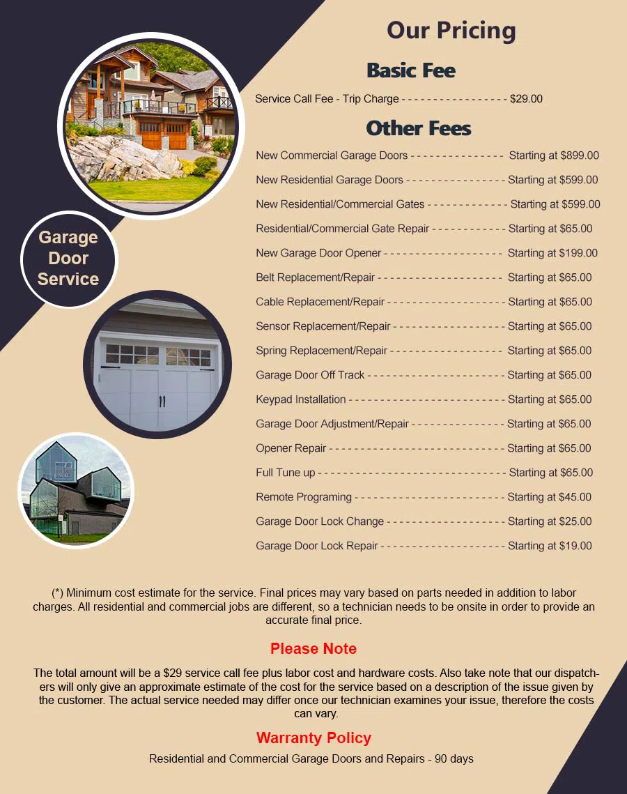 Garage Door Mobile Service Pewaukee, WI 262-423-6035